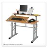 Safco Height-Adjust Split Level Drafting Table, Rectangular/Square, 47.25x29.75x26 to 37.25, Medium Oak 3965MO